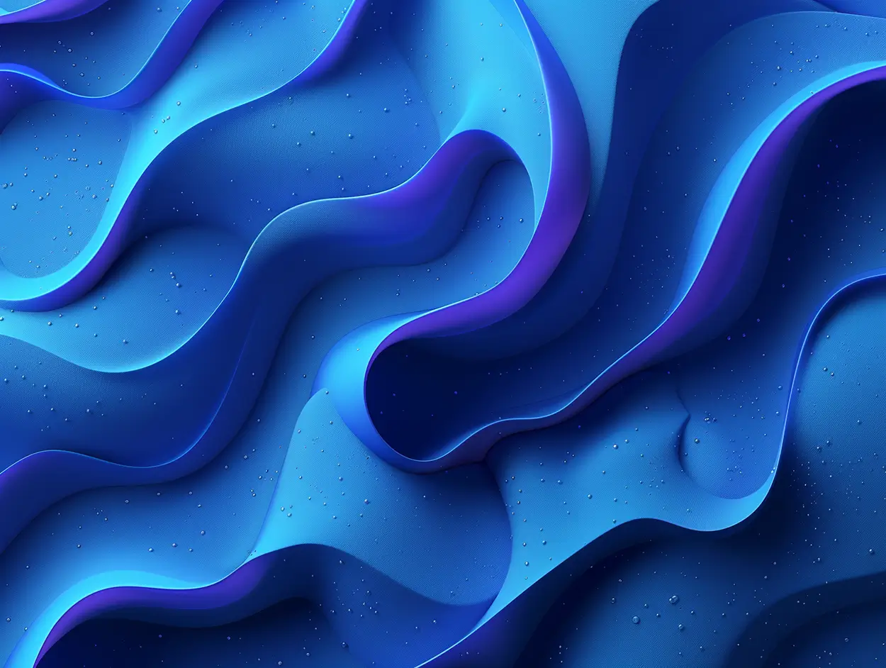 Blue curved abstract image